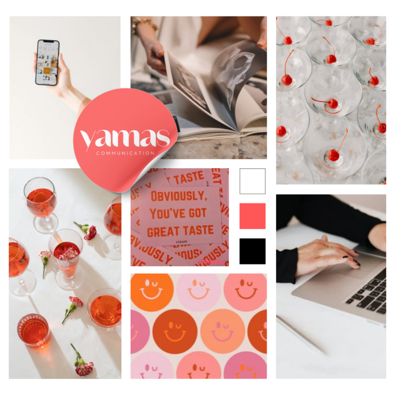 moodboard Yamas communication avec charte graphique